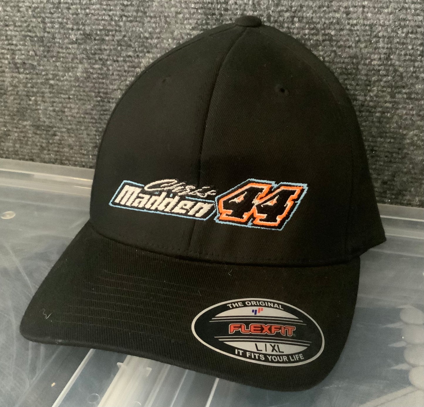 Chris Madden #44 Black Flexfit Hat