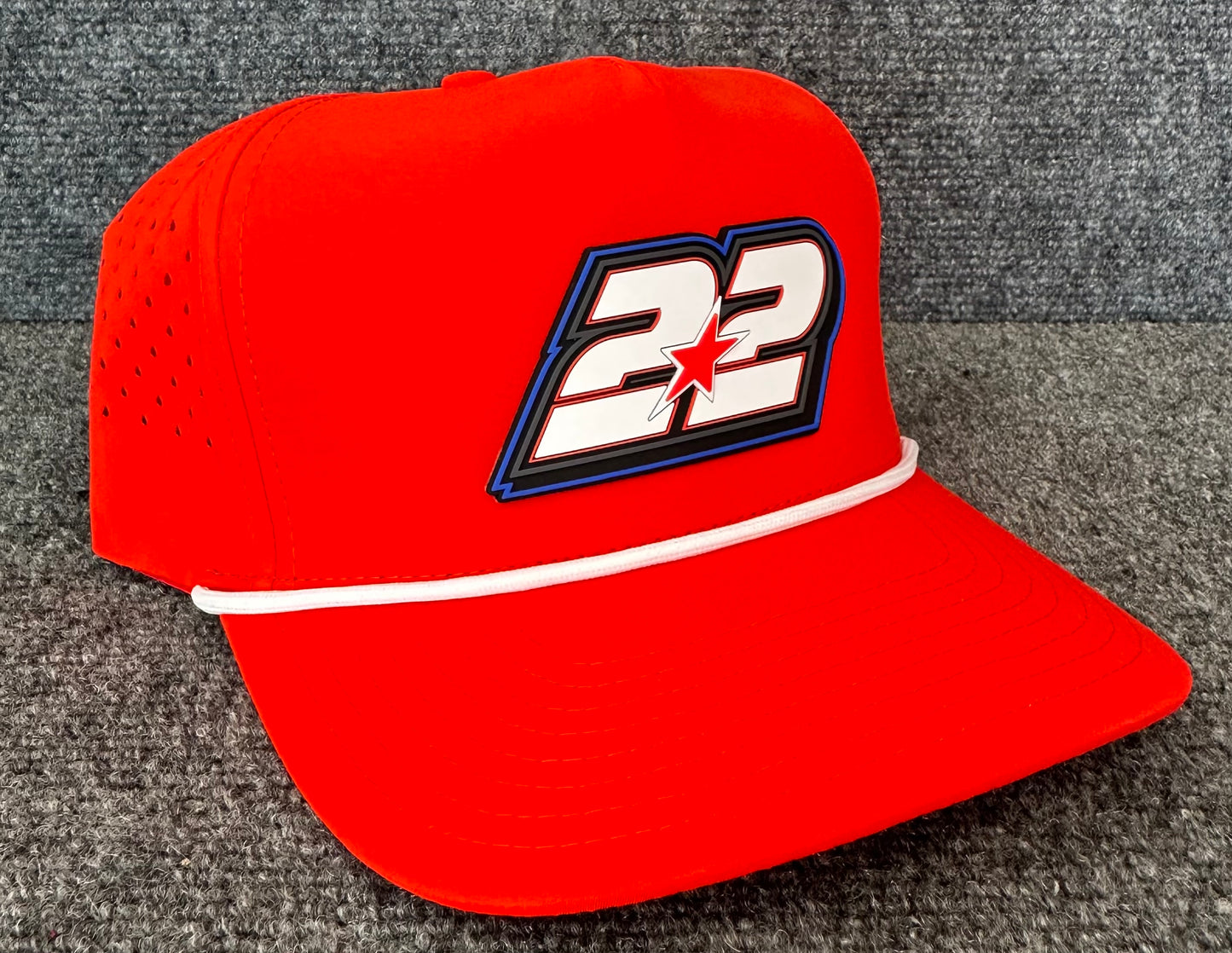 Drake Troutman #22 Red Rope Hat Snapback