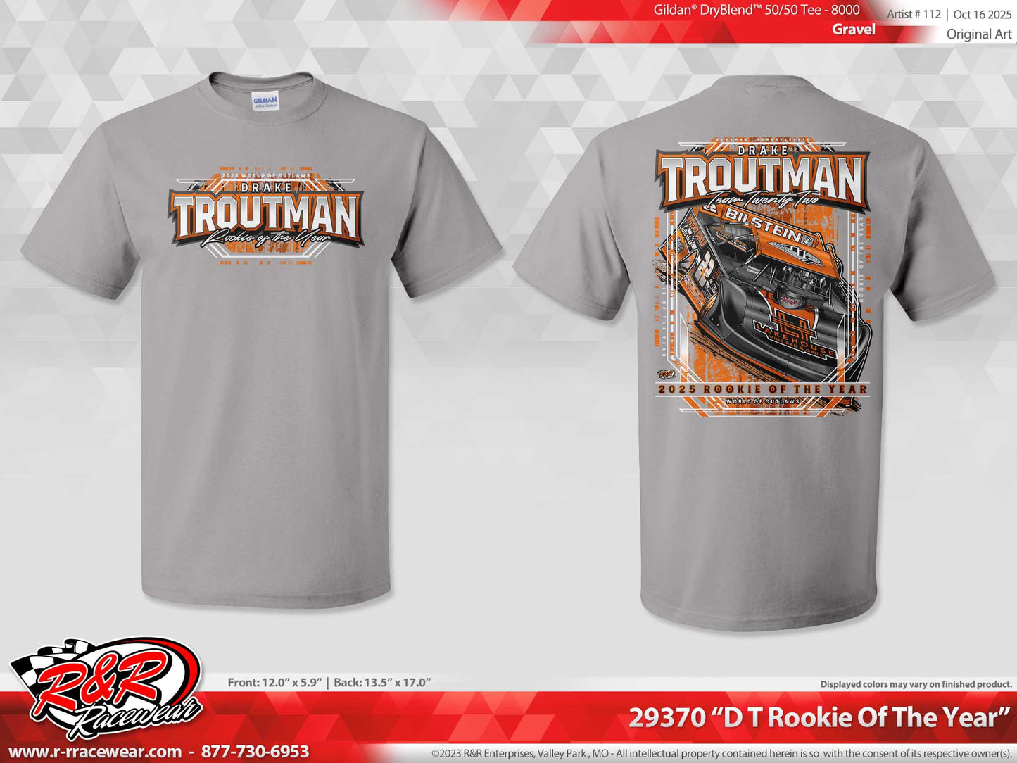 Drake Troutman #22 WoO Rookie of the Year 2025 T-Shirt