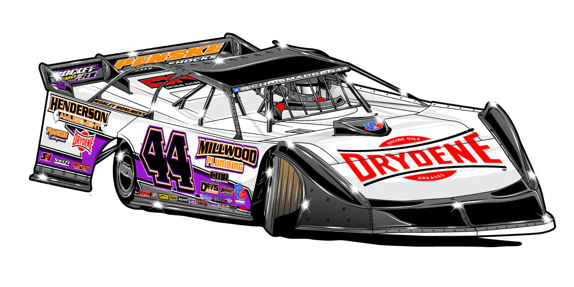 Chris Madden #44 Car Cut-out