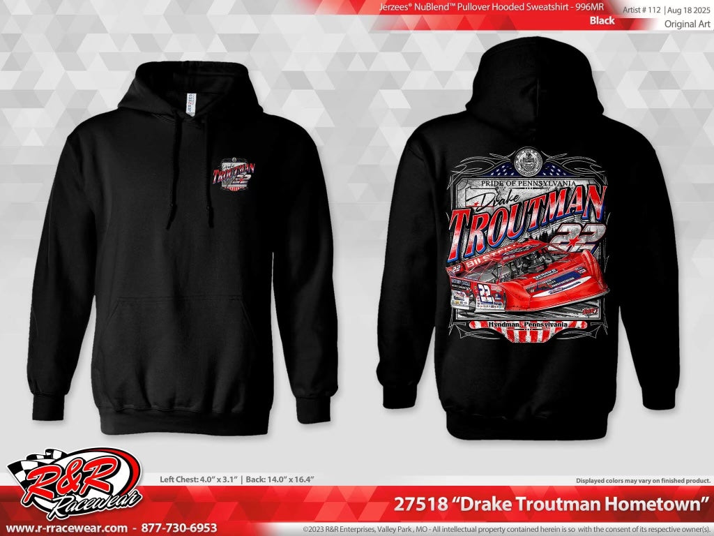 Drake Troutman #22 “Pride of Pennsylvania” Hoodie