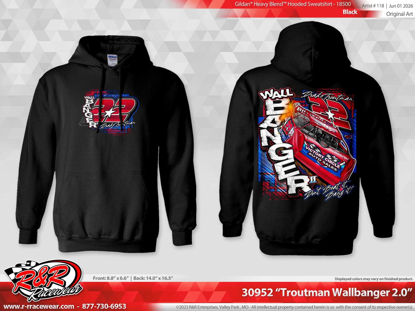 Drake Troutman #22 Wall Banger II Hoodie