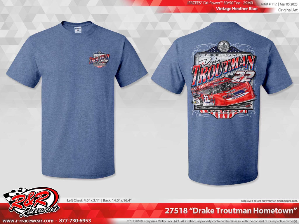 Drake Troutman #22 “Pride of Pennsylvania” T-Shirt