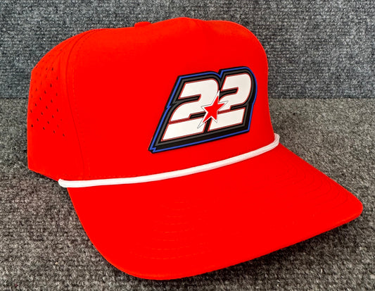 Drake Troutman #22 Red Rope Hat Snapback