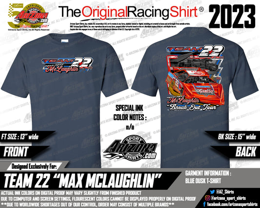 Mad Max McLaughlin #22 2024 Breakout Tour Barn T-Shirt