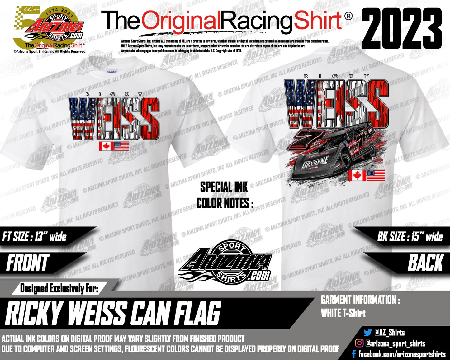 Ricky Weiss USA/CAN t-shirt