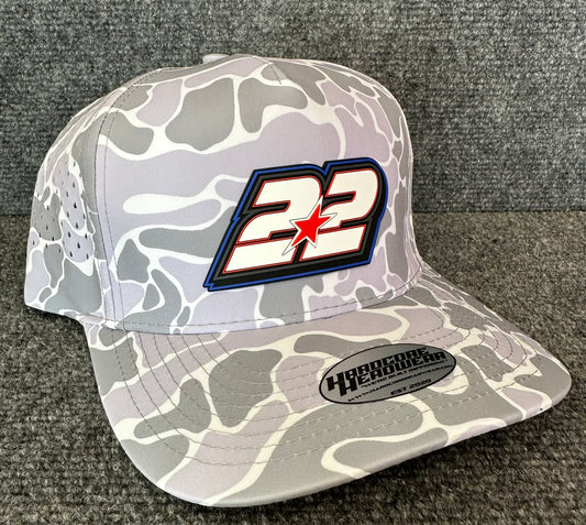 Drake Troutman #22 White Camo SnapBack
