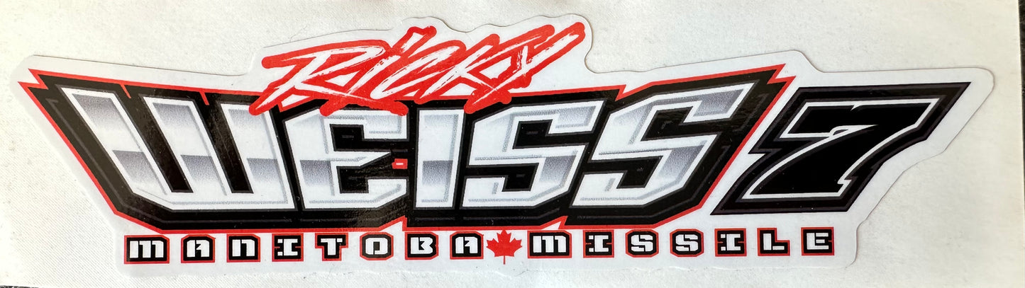 Ricky Weiss Manitoba Missile decal