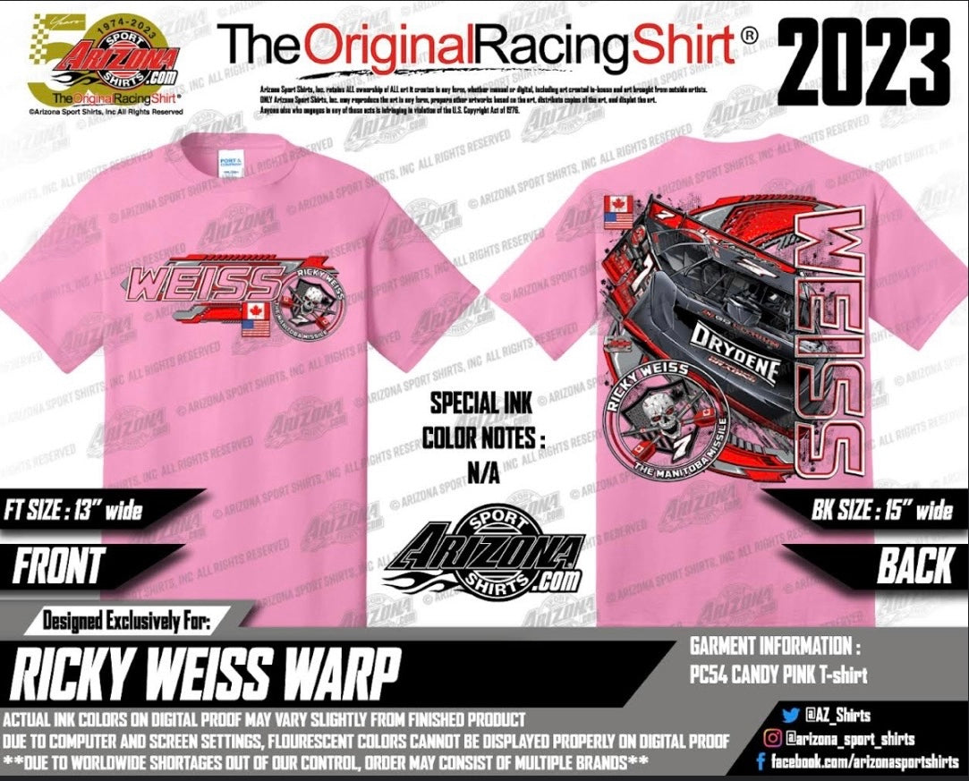 Ricky Weiss #7 2024 Warp t-shirt