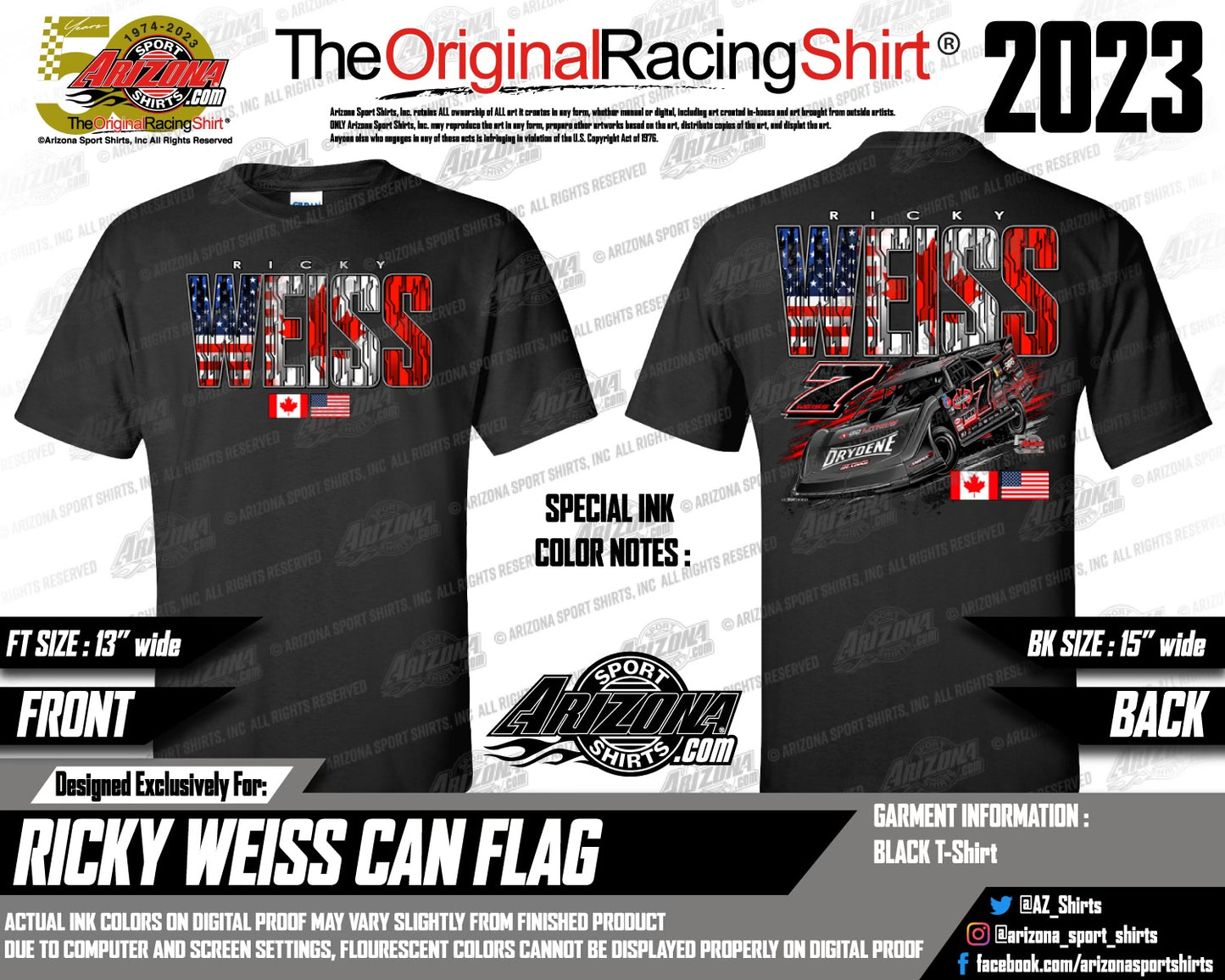 Ricky Weiss USA/CAN t-shirt