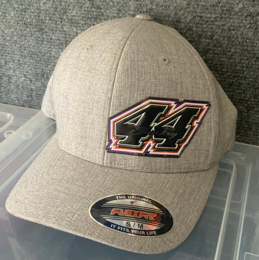 Chris Madden #44 Gray/Silver Flexfit Hats