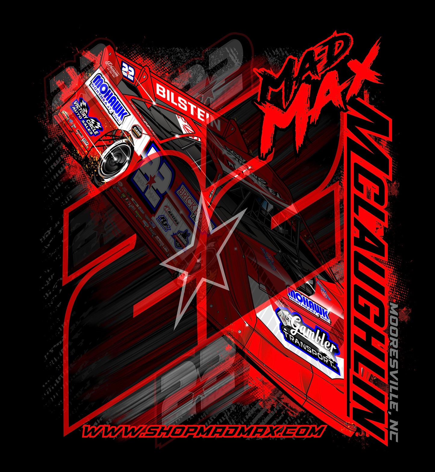 Mad Max McLaughlin Madness at PDC t-shirt