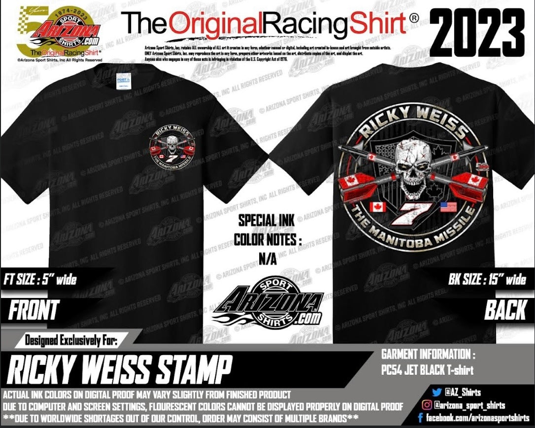 Ricky Weiss #7 2024 Stamp t-shirt