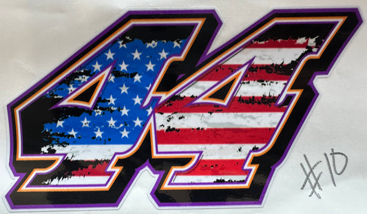 Chris Madden #44 American color decal