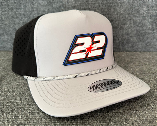 Drake Troutman #22 Silver Rope Hat SnapBack