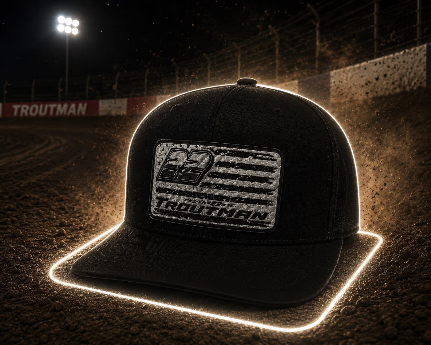 Drake Troutman #22 Flag Black Snapback