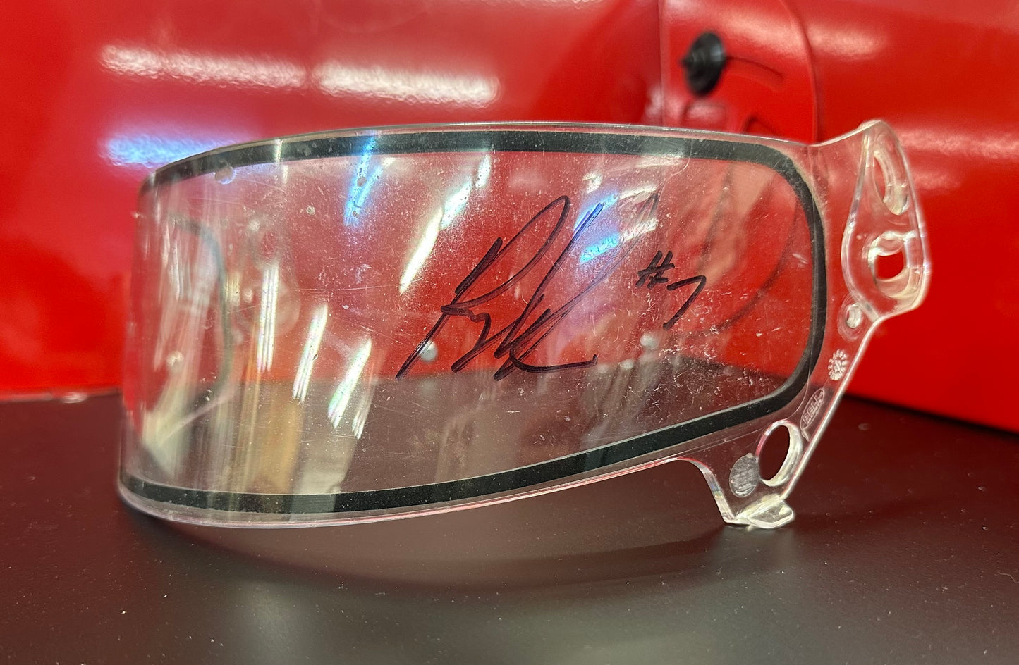Ricky Weiss Autographed Helmet Visor