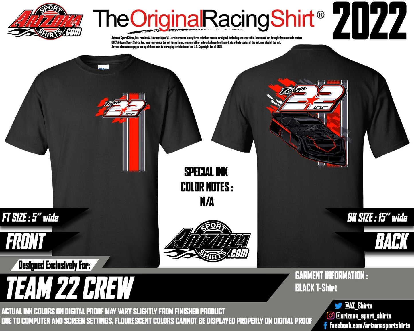 Team 22 INC Crew T-Shirt