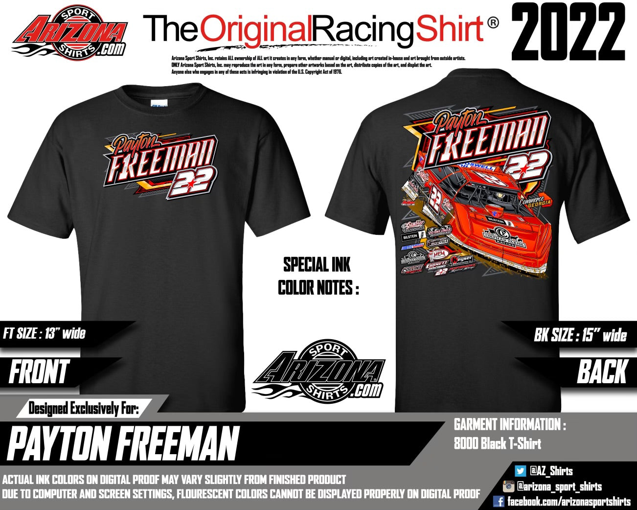 SALE Freeman F1 YOUTH #22 T-Shirt