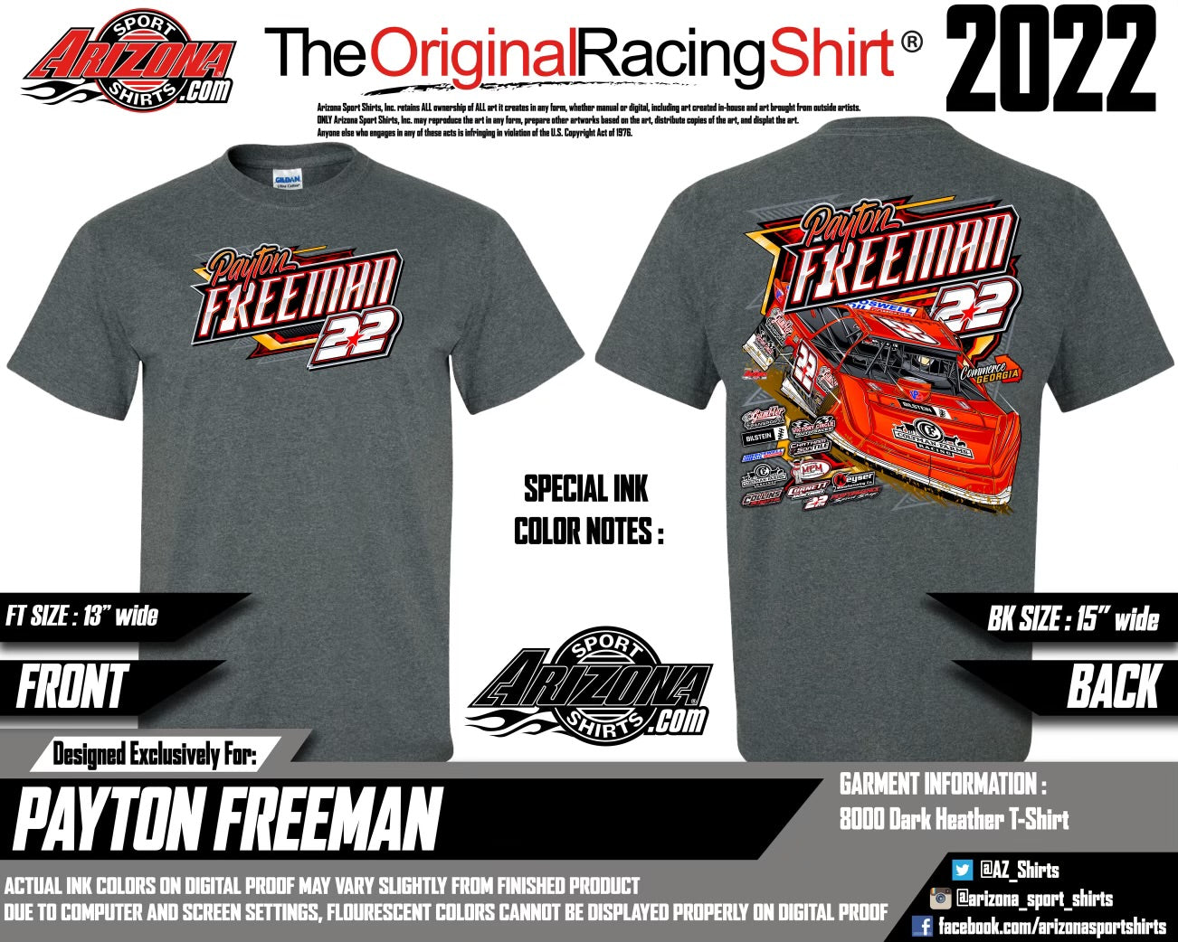 SALE Freeman F1 YOUTH #22 T-Shirt